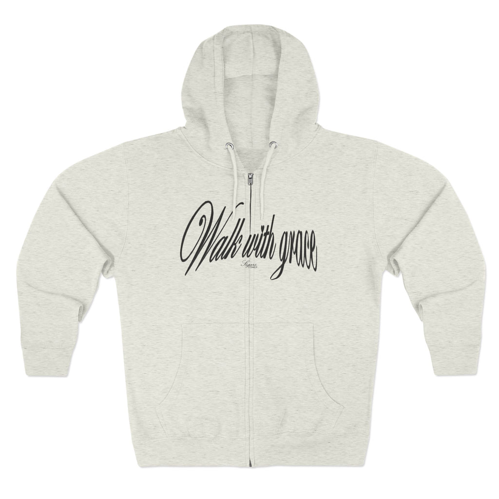 Walk With Grace /Angel wing Zip Hoodie