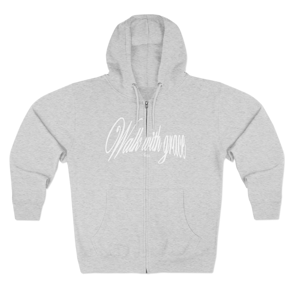 Walk With Grace /Angel wing Zip Hoodie
