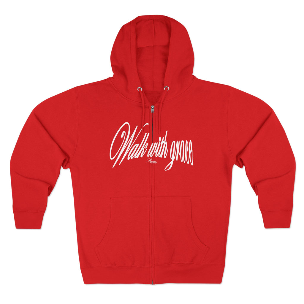 Walk With Grace /Angel wing Zip Hoodie