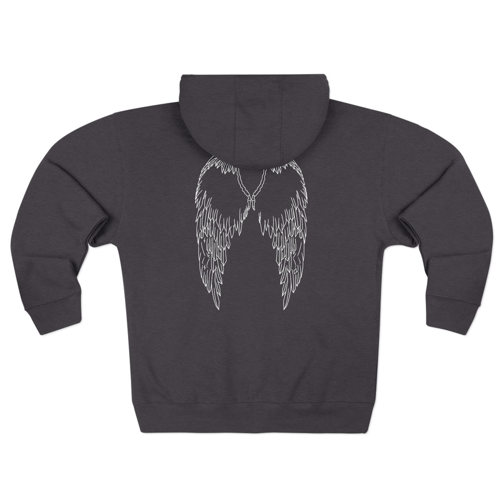Walk With Grace /Angel wing Zip Hoodie