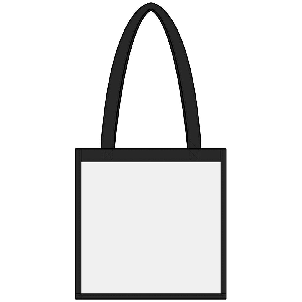 Clear Stadium Tote — Minimal Rose Outline Clear Stadium Bag