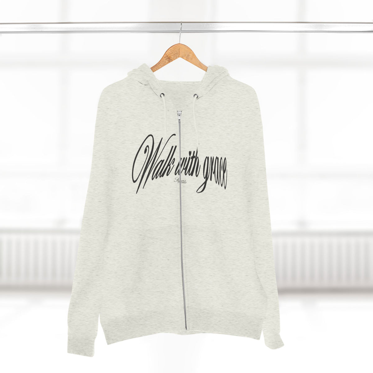 Walk With Grace /Angel wing Zip Hoodie
