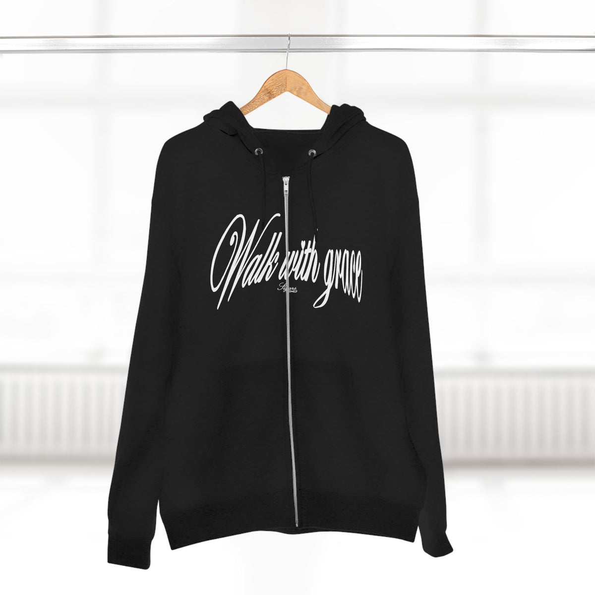 Walk With Grace /Angel wing Zip Hoodie