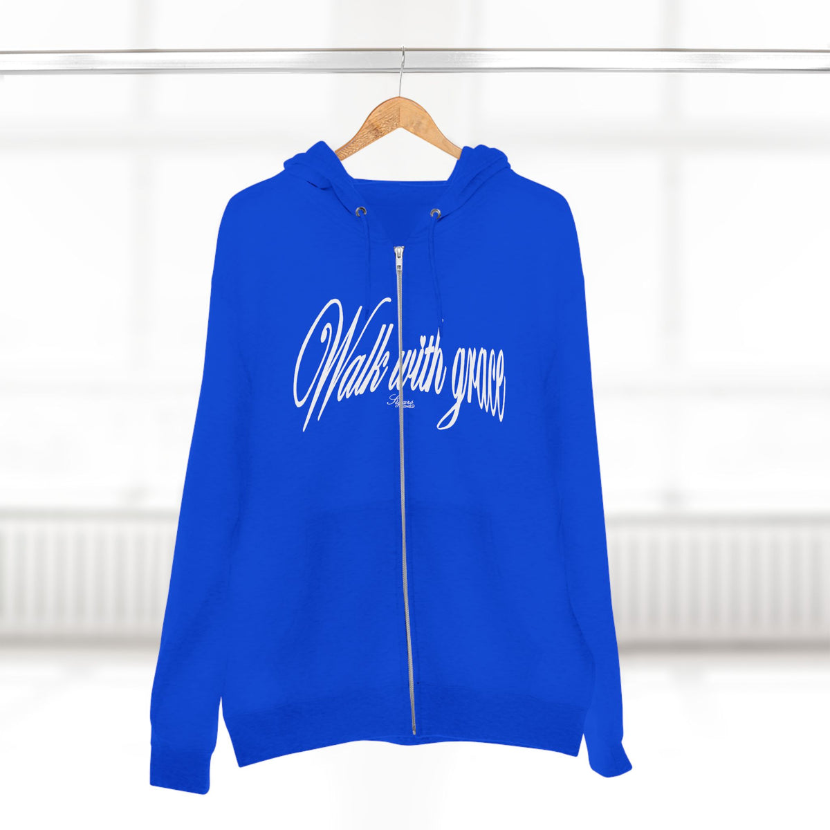 Walk With Grace /Angel wing Zip Hoodie
