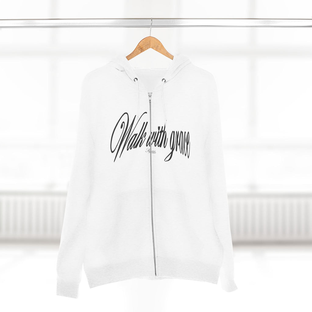 Walk With Grace /Angel wing Zip Hoodie