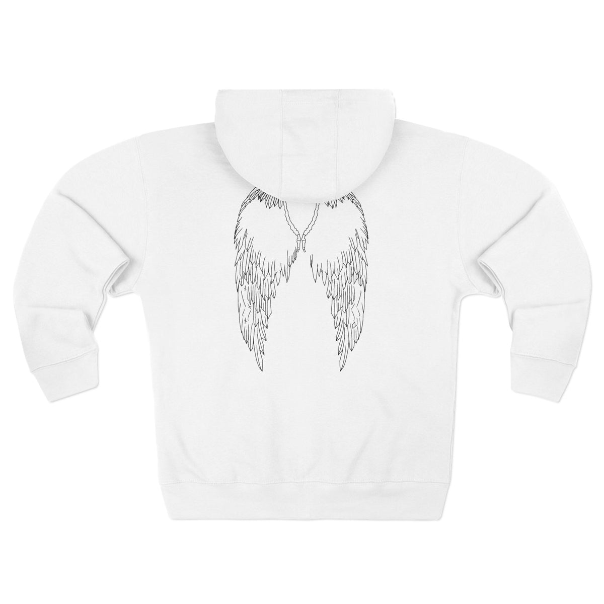 Walk With Grace /Angel wing Zip Hoodie