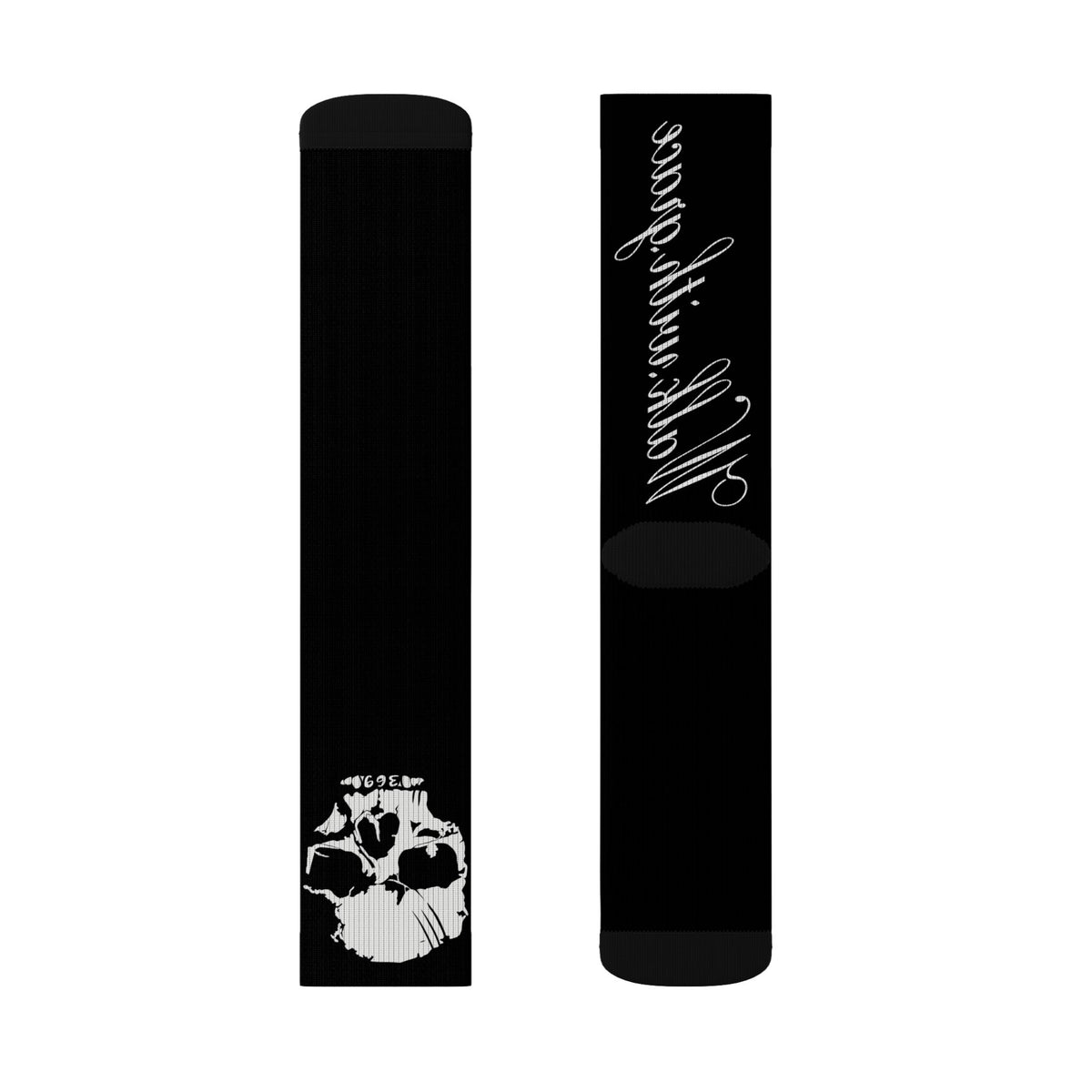 Walk with grace skull socks