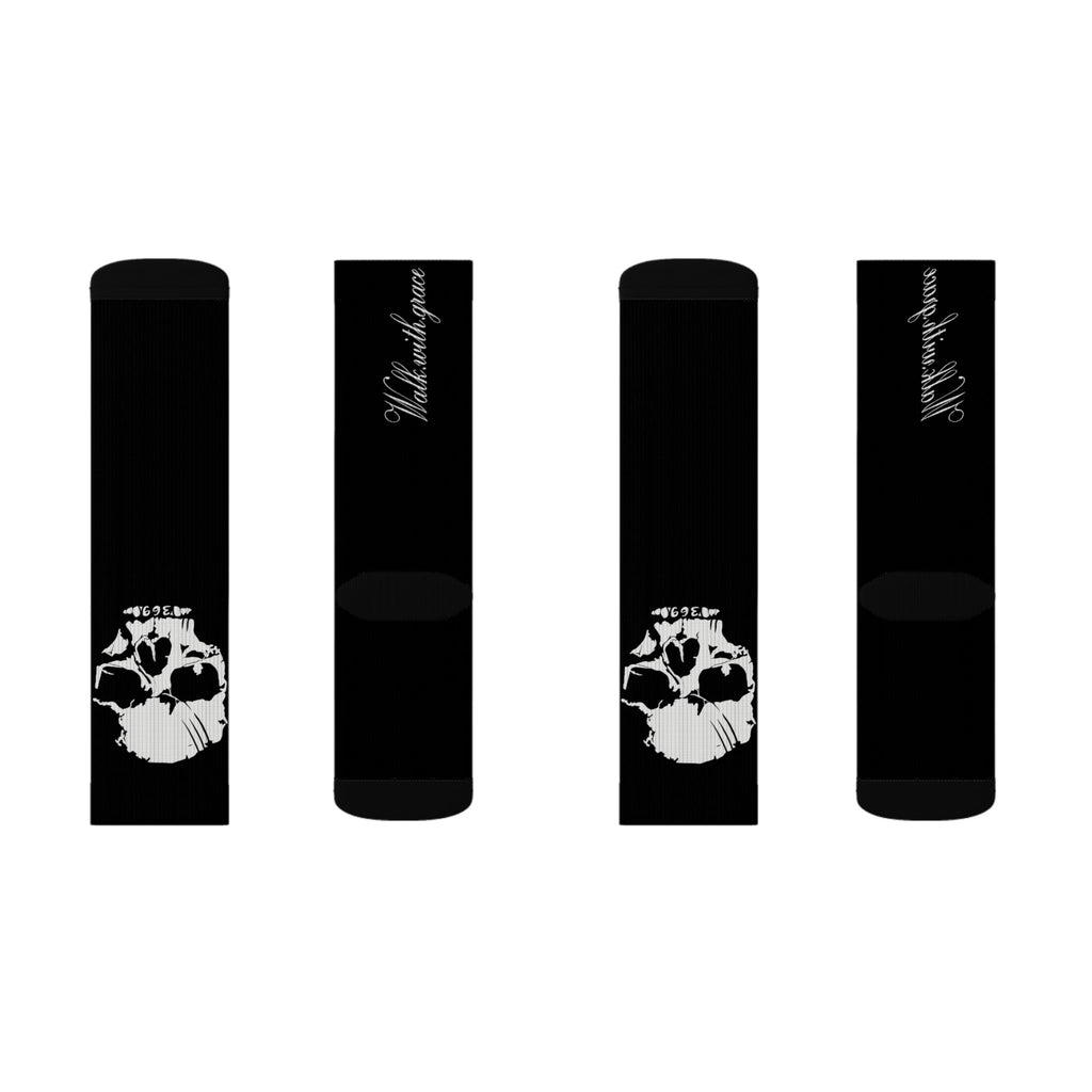 Walk with grace skull socks