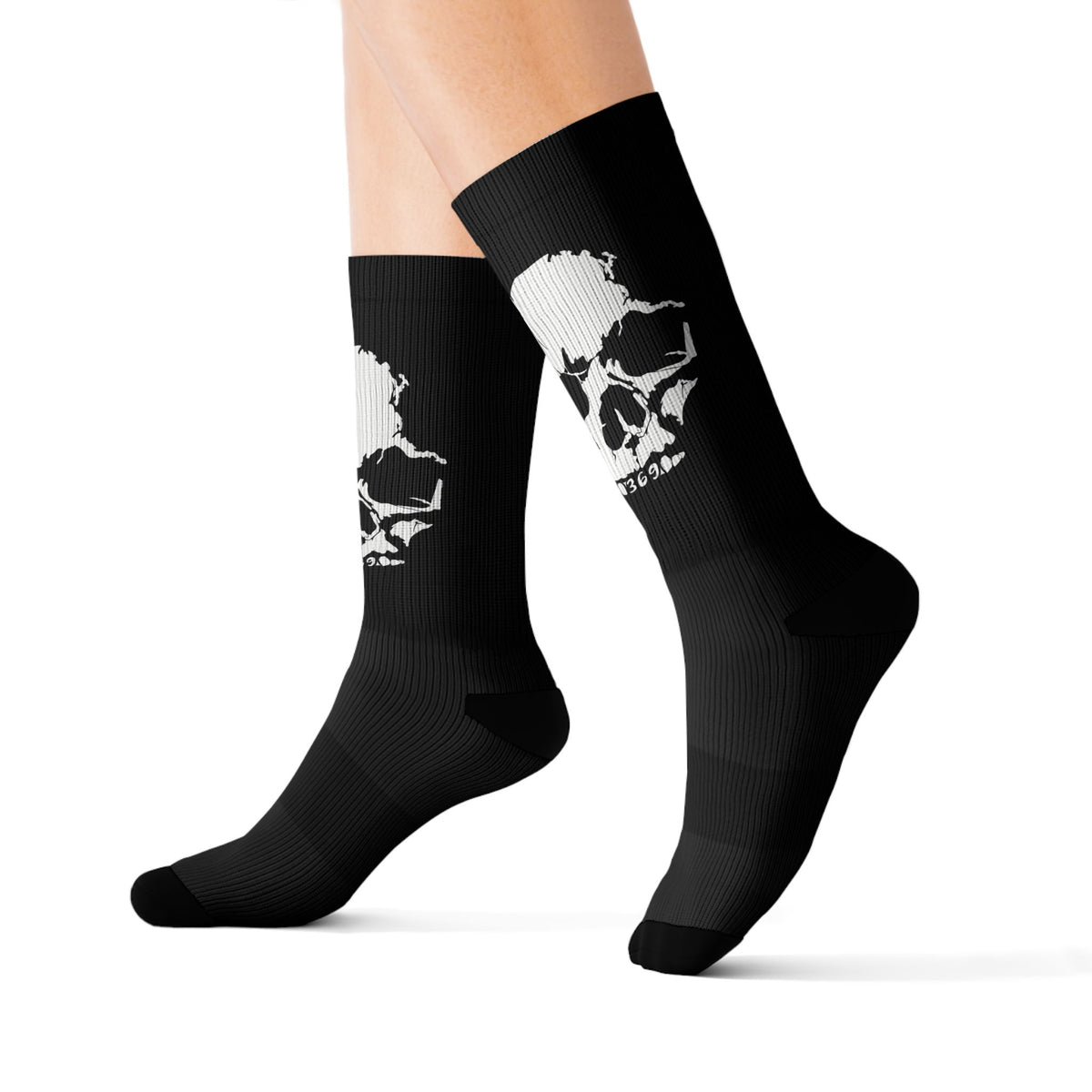 Walk with grace skull socks