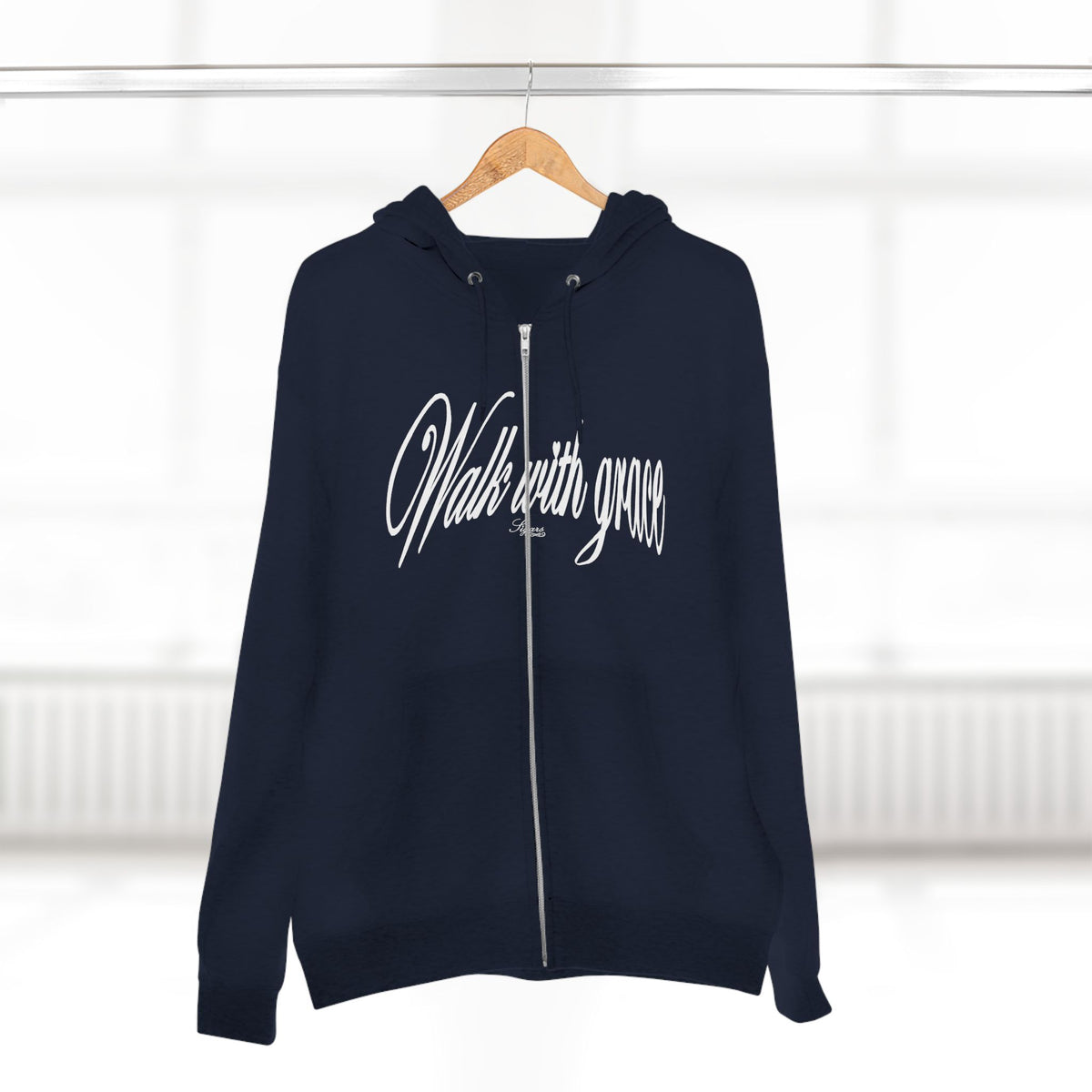 Walk With Grace /Angel wing Zip Hoodie