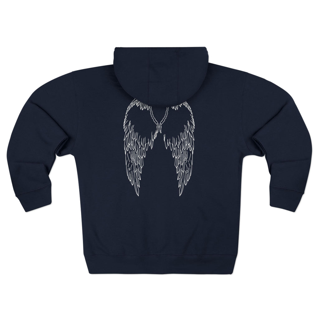 Walk With Grace /Angel wing Zip Hoodie