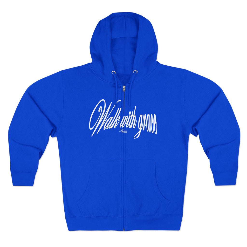 Walk With Grace /Angel wing Zip Hoodie