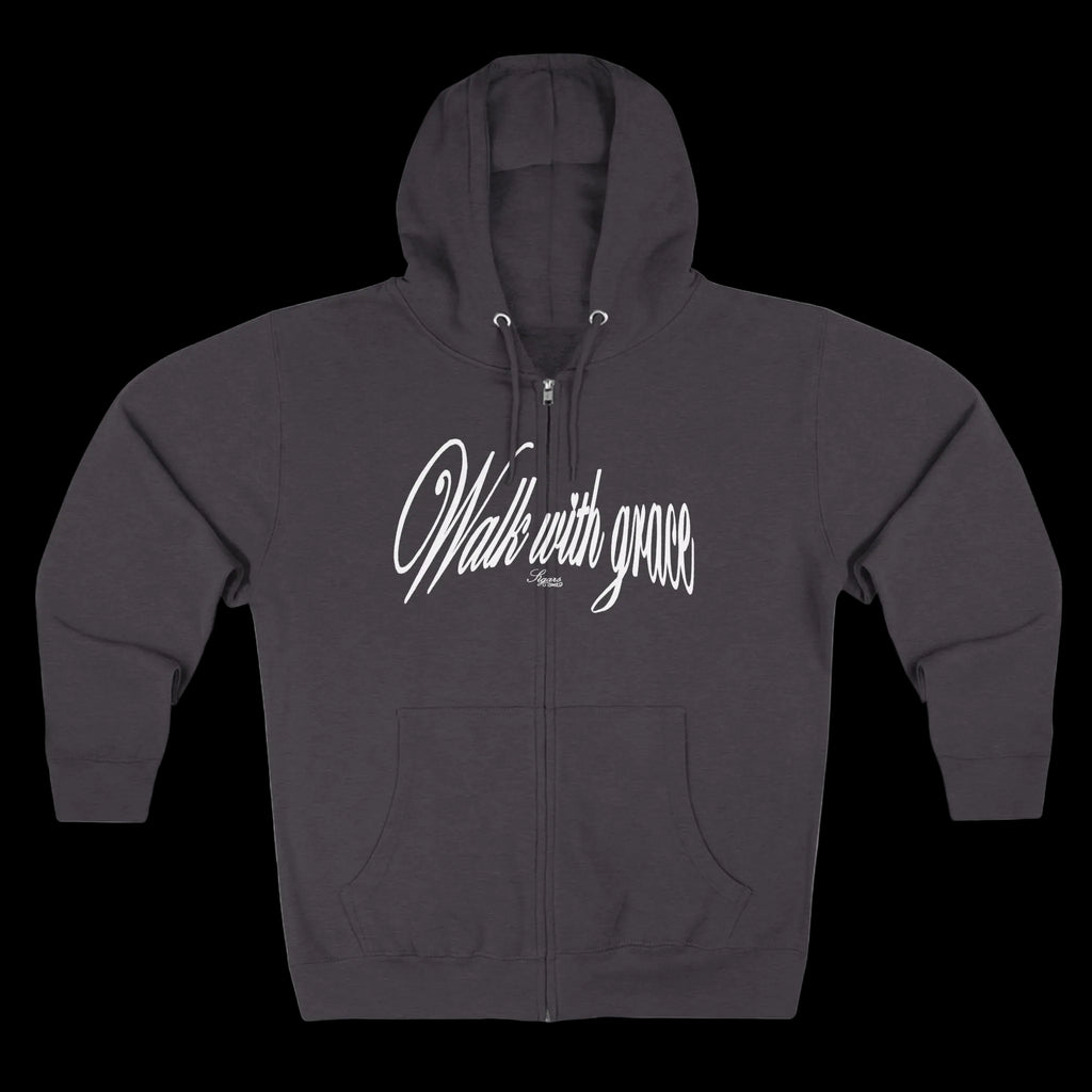 Walk With Grace /Angel wing Zip Hoodie