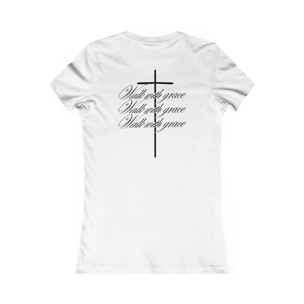 'Walk with Grace' Cross Graphic Tee