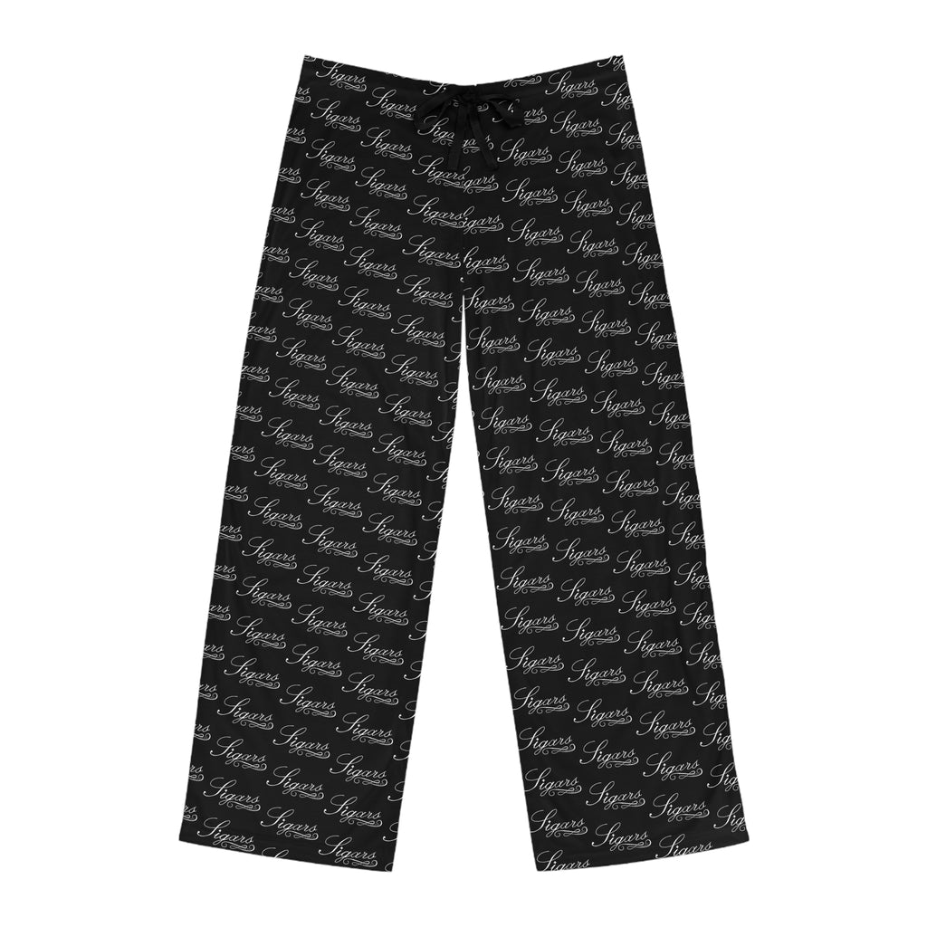Men's Script Logo Pajama Pants — All-Over Print Lounge Sleepwear
