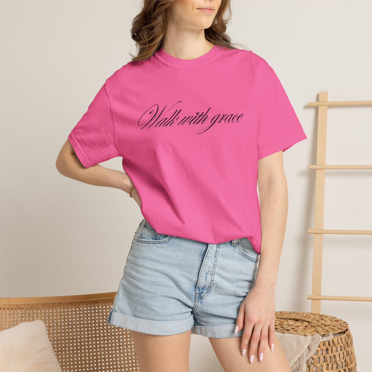 Walk With Grace-Rose T-shirt