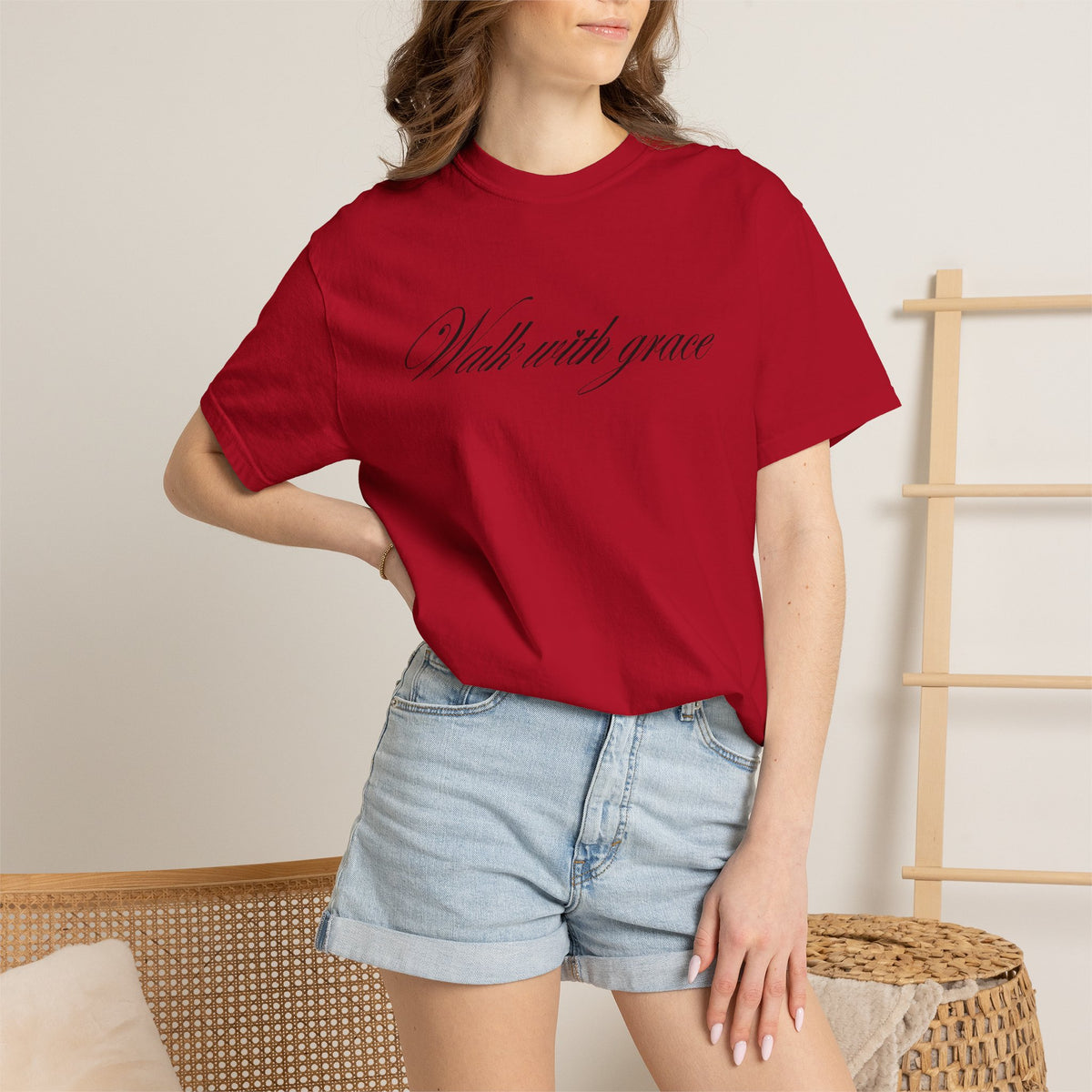 Walk With Grace-Rose T-shirt