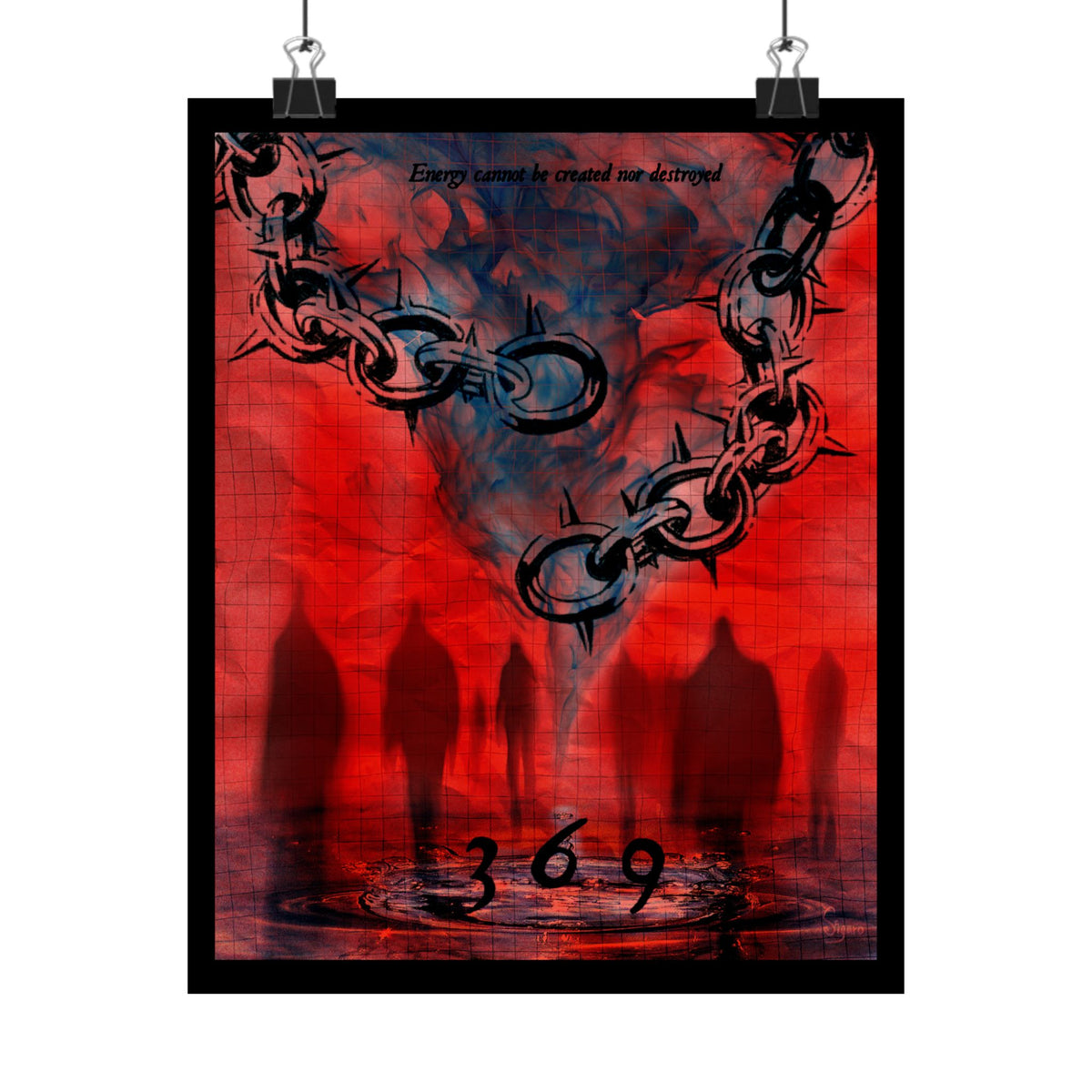 3-6-9 matte poster