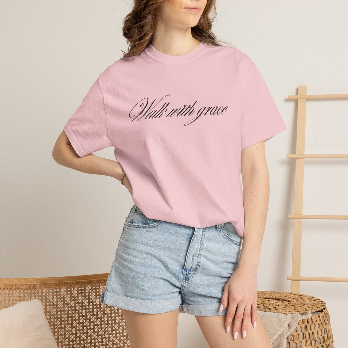 Walk With Grace-Rose T-shirt
