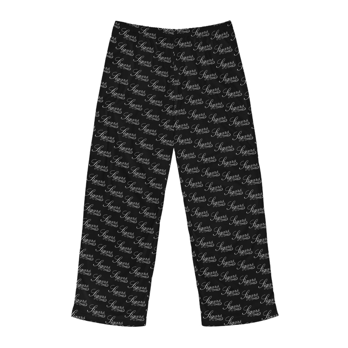 Men's Script Logo Pajama Pants — All-Over Print Lounge Sleepwear