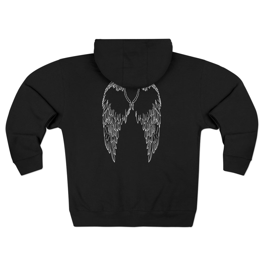 Walk With Grace /Angel wing Zip Hoodie