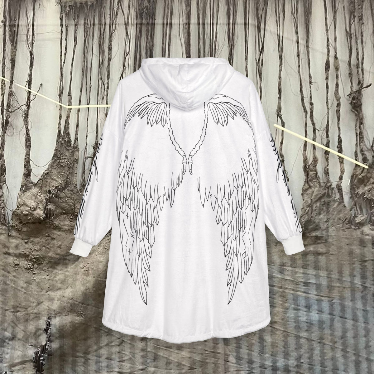 Walk with grace Hooded Blanket — Angel Wings/SIGARS